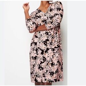 J Jill Wearever Floral Midi Dress Size 2X